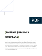 Romania Si Uniunea Europeana