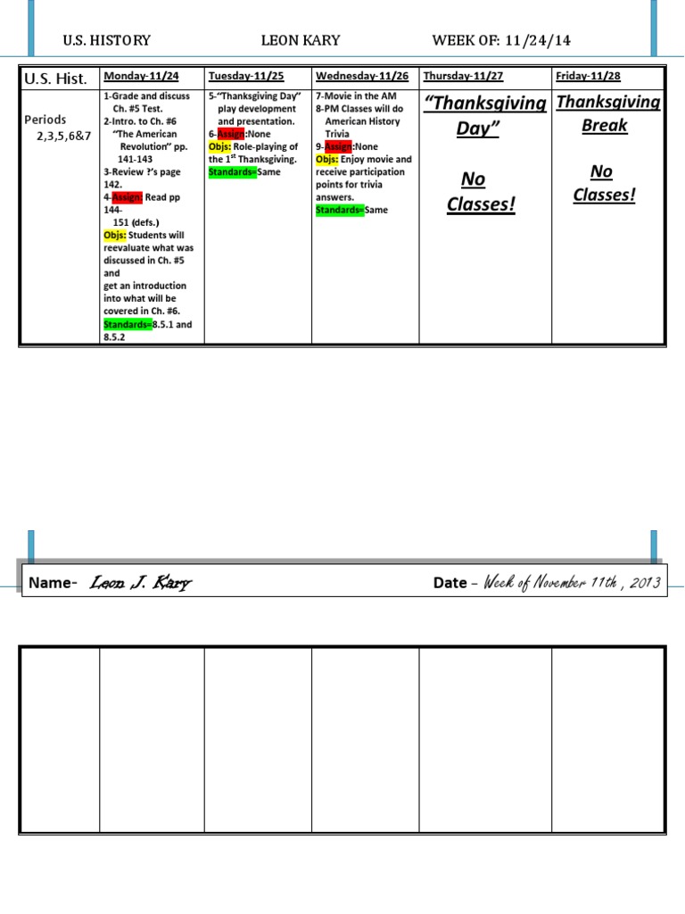Lesson Plans Week 14 | PDF | Sports & Recreation | Foreign Language Studies