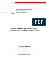 Analisis Comparativo Sismico Estatico y Dinámico