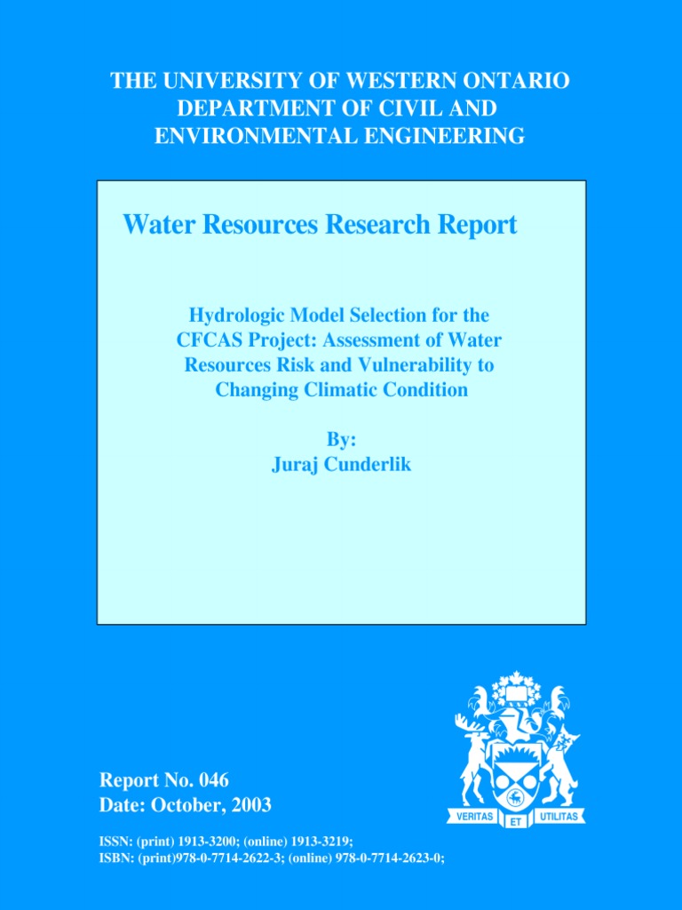 Hydrologic Model Assessment Report 2003 | PDF | Surface Runoff | Hydrology