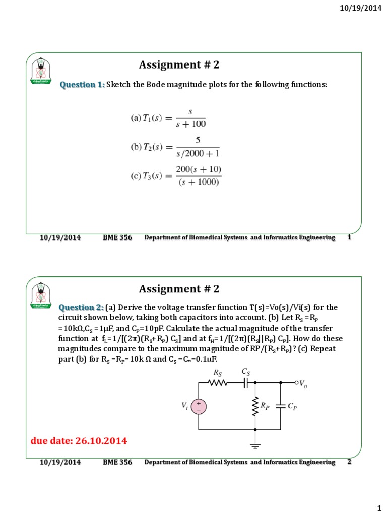 Bode Plots and Transfer Function Analysis | PDF | Science & Mathematics
