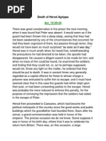 Death of Herod Agrippa