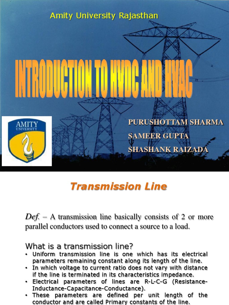 Transmission Line Equipment Overview | PDF | High Voltage Direct ...