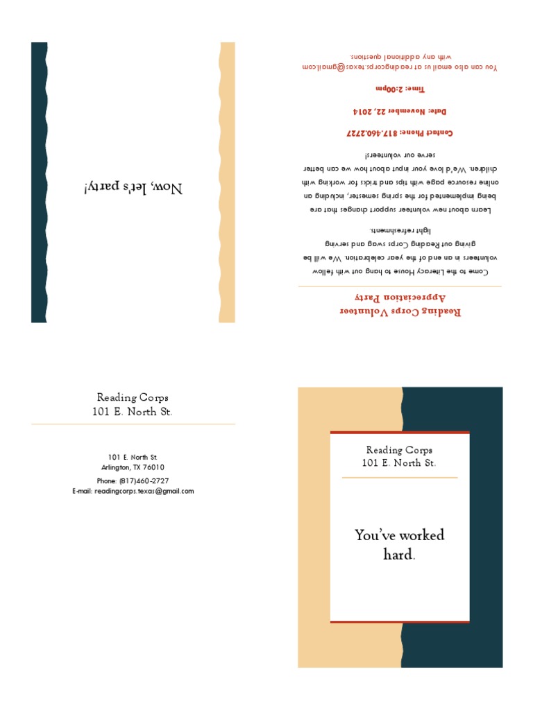 Reading Corps Volunteer Invitation November 22 | PDF