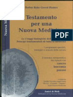 Testamento Per Una Nuova Medicina DR Ryke Geerd Hamer 1 Parte