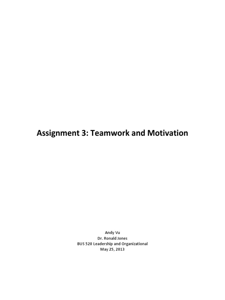 Teamwork and Motivation Strategies | PDF | Turnover (Employment ...