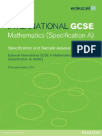 International GCSE in Mathematics Spec a for Web