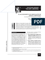 Procedimiento de Verificación de Despido Arbitrario