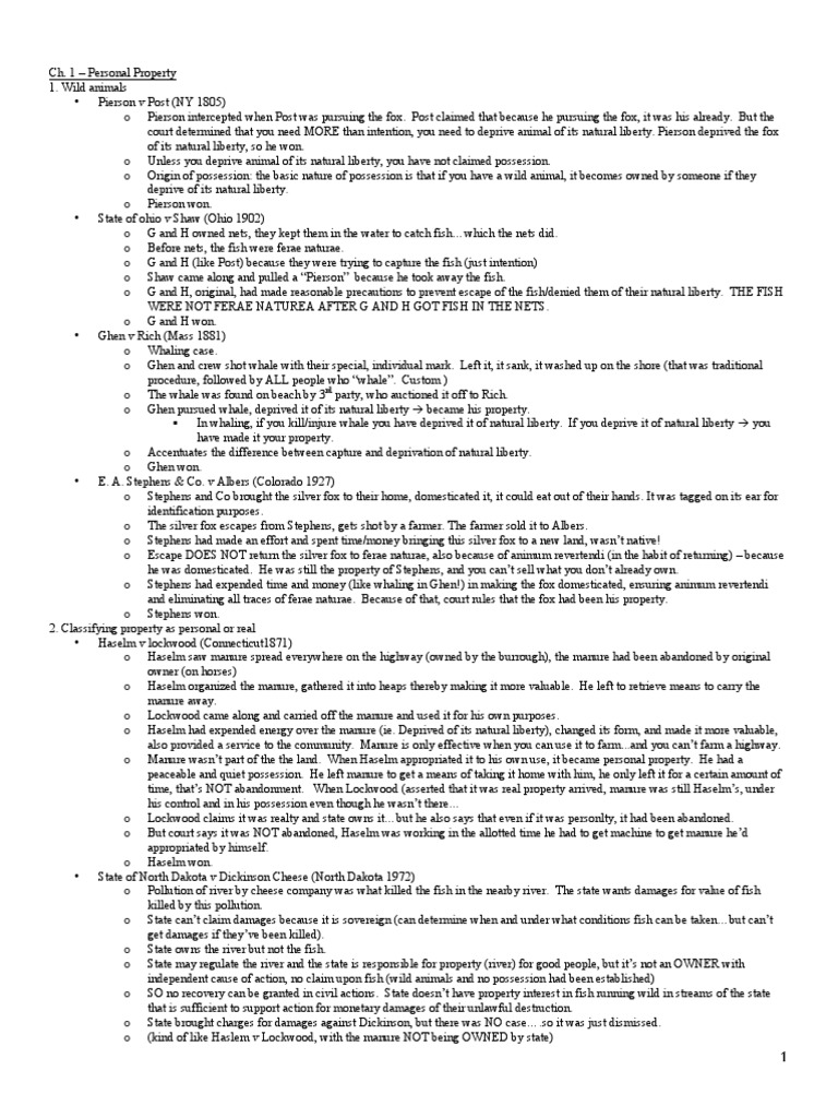 Property law outline 2020 picture
