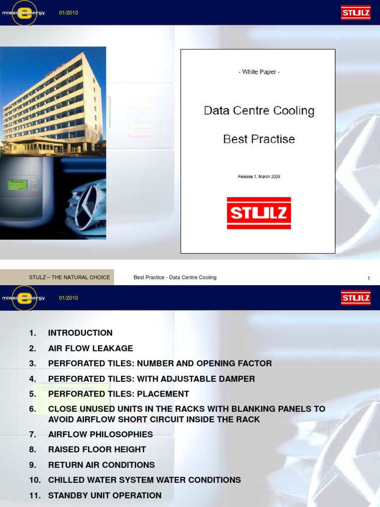 Data Centre Cooling Best Practices | PDF | Data Center | Air Conditioning