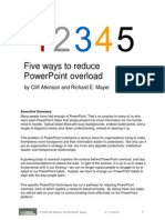 Five ways to reduce PowerPoint overload