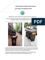 NYC Dept of Sanitation Pilot Composting Report June 2014