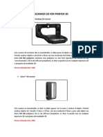 Scanner 3d for Printer 3d