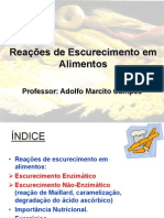 1.1 Reacoes de Escurecimento (Cont. Aula 1)