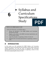 Topic 6 Syllabus and Curriculum Specifications Study