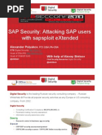 Alexander Polyakov - Attacking SAP Users With Sapsploit Extended