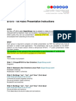 BTS15 1st Presentation Instructions