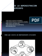 Recursos de La Administracion Del Mantenimiento Un 2 Mantto PDF