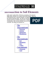 Introduction To Soil Elements: The Macronutrients