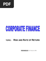 Download Risk and Rate of Return by HONG RY SN24780698 doc pdf