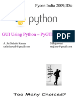 Pycon India 2009, Iisc: Gui Using Python - Pygtk and Glade