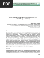 Sustentabilidade a Palavra e o Conceito
