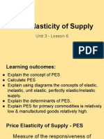 Unit 3 - Lesson 6 Price Elasticity of Supply