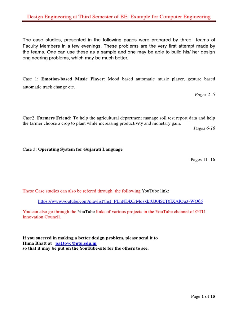 Design Engineering Workshop - Computer - Engineering | PDF ...