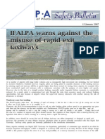  Misuse of Rapid Exit Taxiways