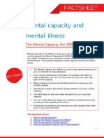 Mental Capacity and Mental Illness