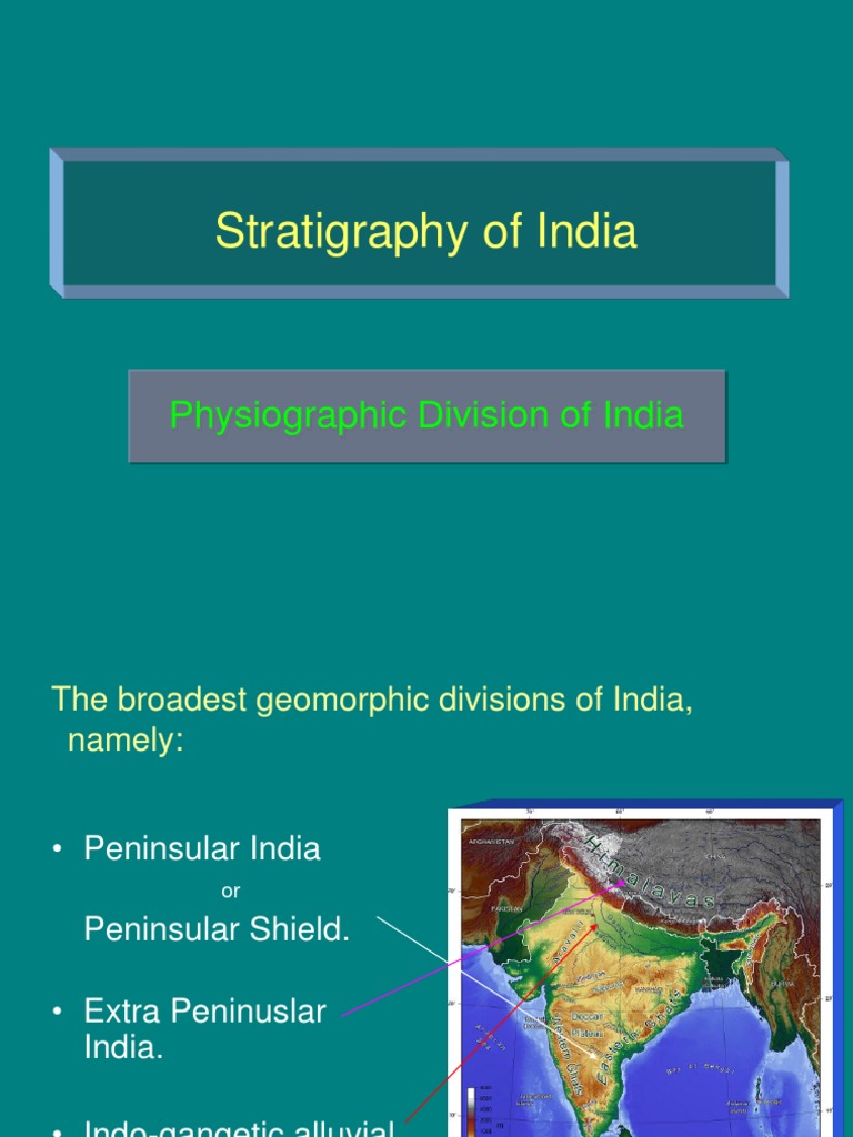 Stratigraphy of India PDF Himalayas Geomorphology