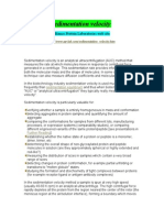 Sedimentation Velocity