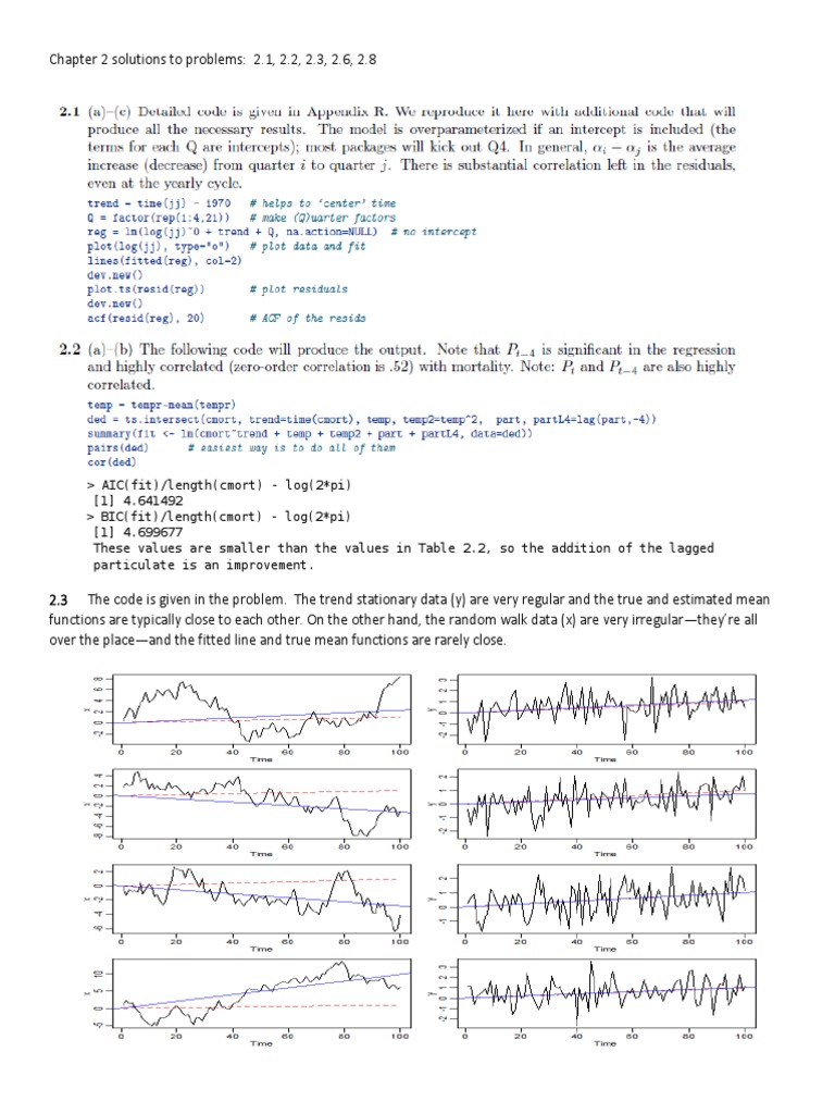 Chapter 2 Problem Solutions Overview | PDF