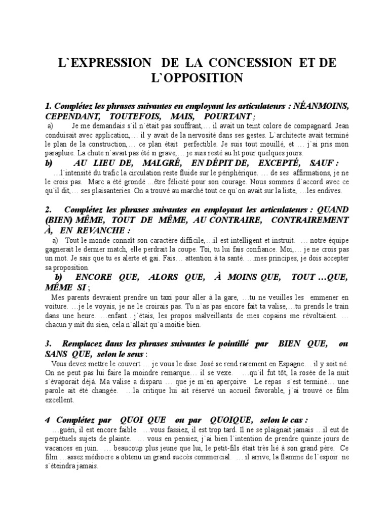 The Buddha Of Suburbia Résumé Par Chapitre En Francais L'expression de La Concession Et de L'opposition | PDF