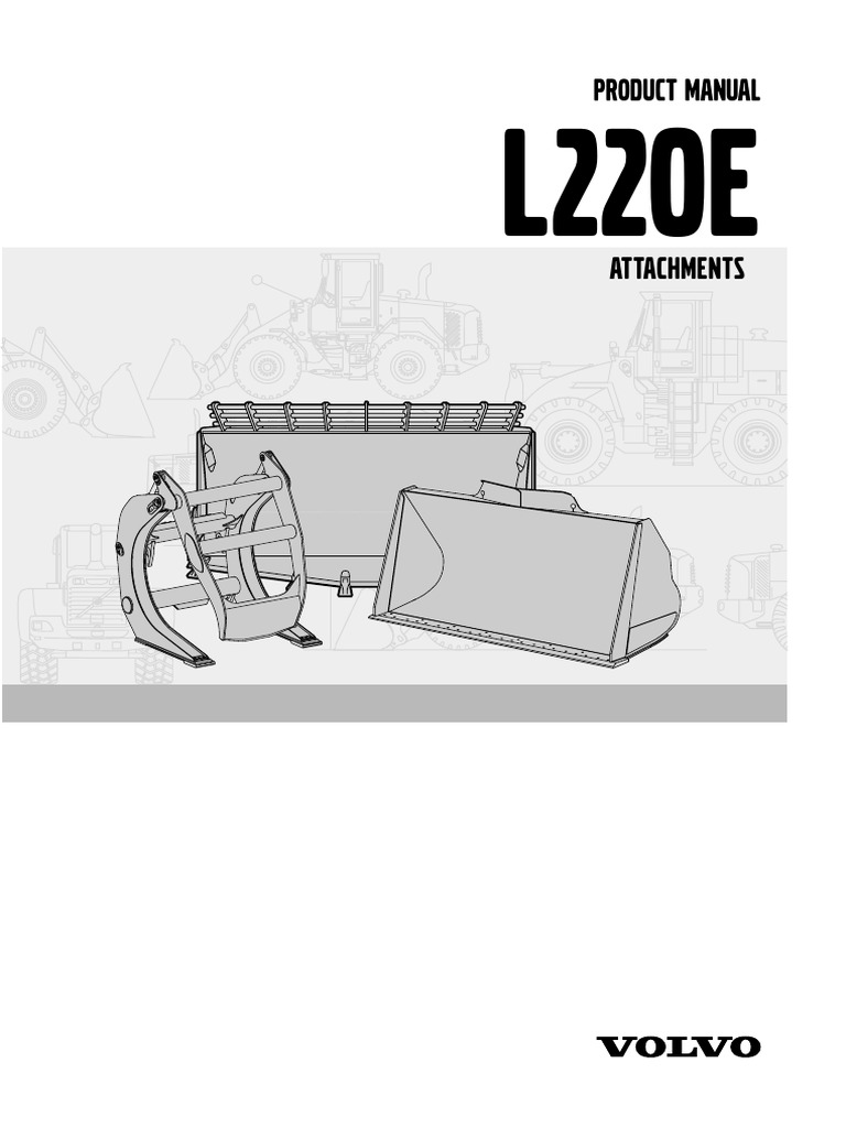 Volvo L220 Atach Prod Man | PDF | Loader (Equipment) | Density