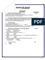 Abyaas E.M. School: Unit Test-1