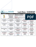 January Lunch Menu