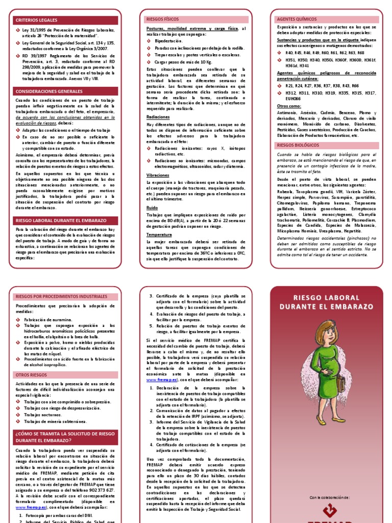 Riesgo Laboral Durante El Embarazo - Mutua | Radiación | El embarazo