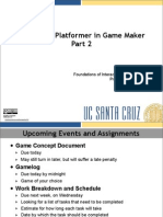 Creating A Platformer in Game Maker: Foundations of Interactive Game Design Prof. Jim Whitehead February 9, 2007