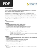 Phd Proposal Guidance