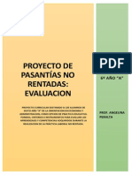 Evaluacion Del Proyecto de Pasantias No Rentadas