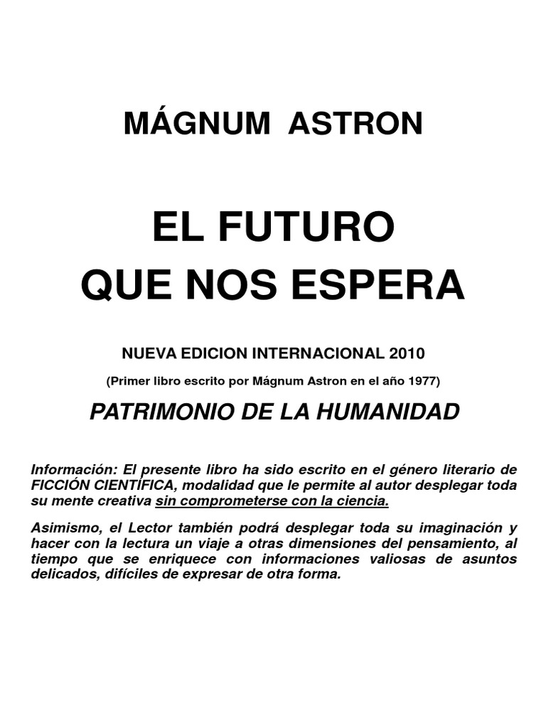 El Futuro Que Nos Espera | PDF
