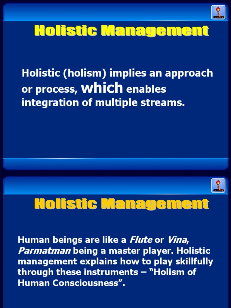 Holistic Consciousness and Management Insights | PDF | Holism ...