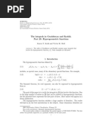 The Integrals in Gradshteyn and Ryzhik. Part 20: Hypergeometric Functions