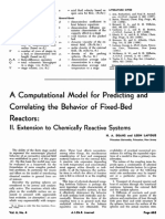 A Computational Model for Predicting and Correlating the Behavior of Fixed-Bed Reactors II