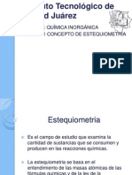 Exposicion, Estequiometria