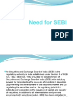 Need For SEBI