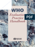 WHO Evaluation Practice Handbook