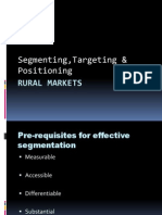 Segmentation in Rural - Sent