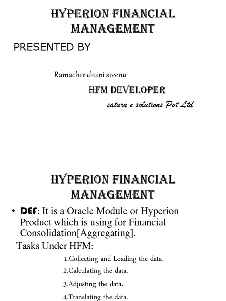 Hyperion Financial Management Guide | PDF | Metadata | Microsoft Windows